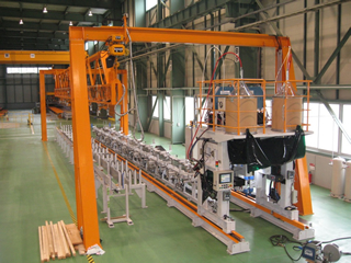 T-shaped longitudinal frames welding line